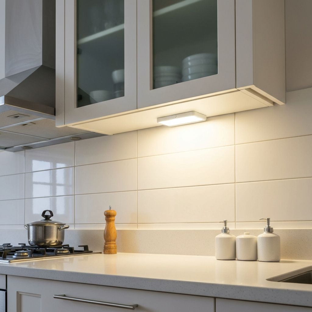 Lámpara LED en cocina